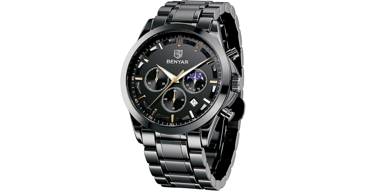Montre Chronographe Jesus Del Pozo - Boîtier Acier Noir 40mm, Cadran Noir, Mouvement Quartz, Neuf Avec Boîte